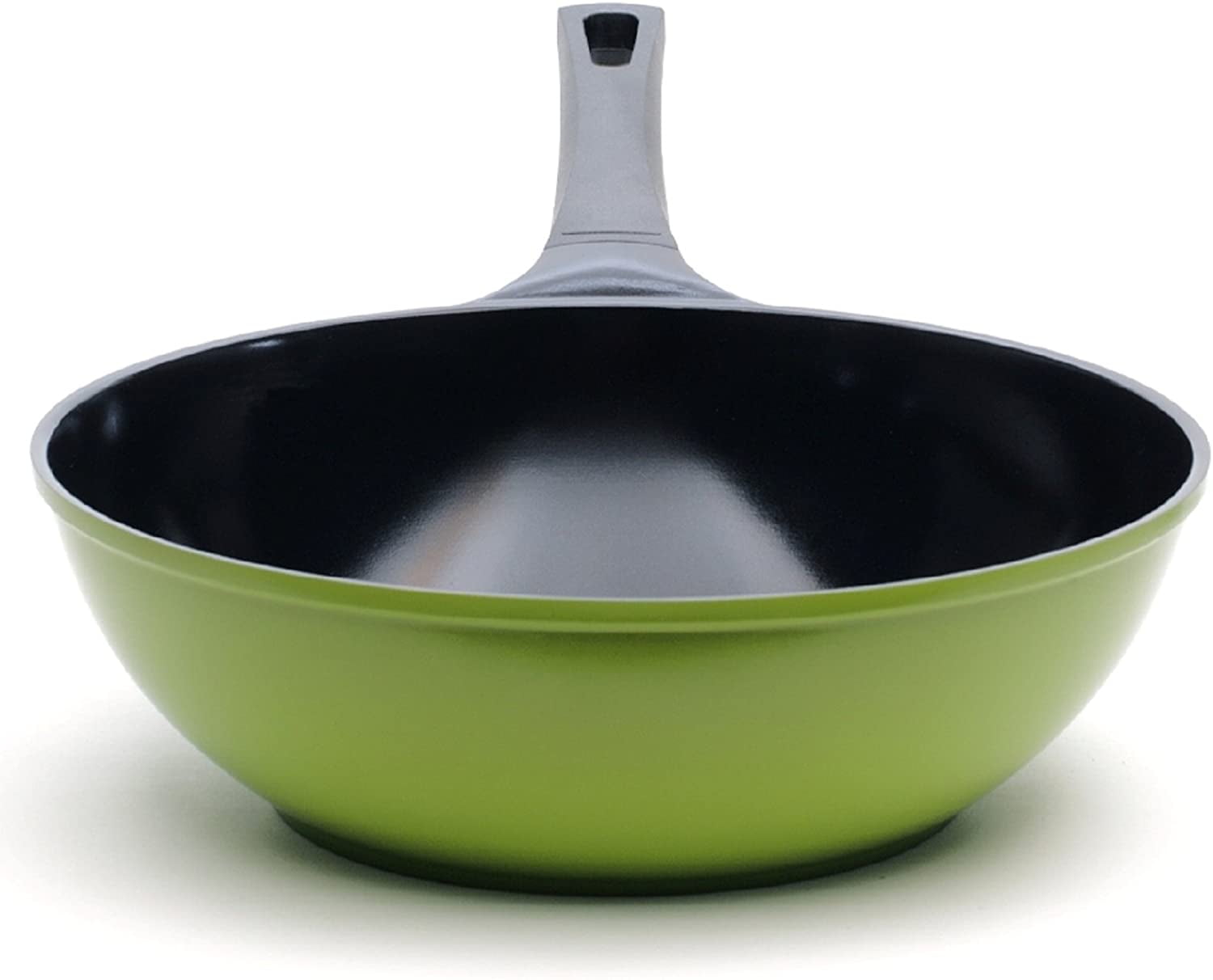 12" Green Ceramic Wok by Ozeri, with Smooth Ceramic NonStick Coating
