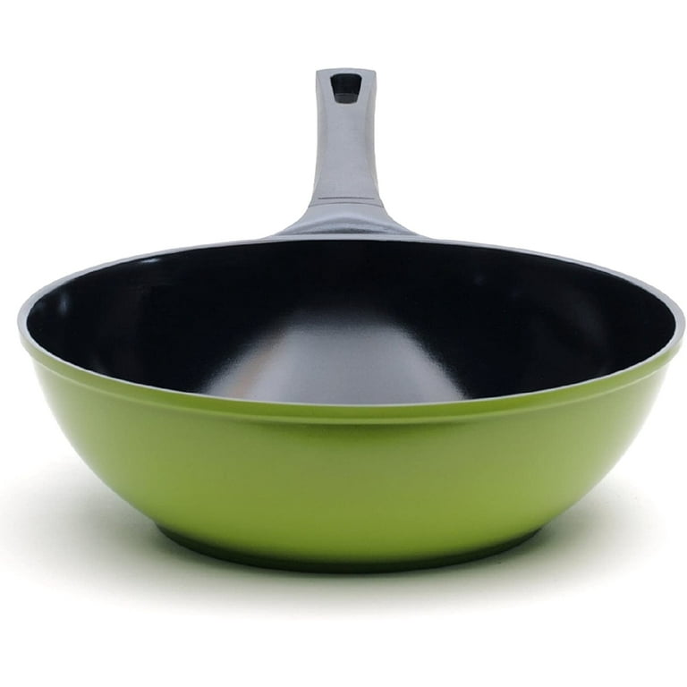 Ceramic Wok By Ozeri Non Stick Bottom Wok Stir-Fry Pan With Lid