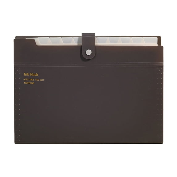 12-Grid Business Retro Document Bag, Thickened Large-Capacity Storage ...