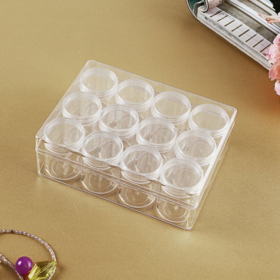 12 Grids Diamond Painting Storage Box, Bead Organizer Box for Jewelry Beads Rings Charms Glitter Rhinestones