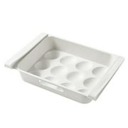 12 Grids Temperature Resistant Refrigerator Egg Tray Plastic Fresh Preservation Egg Storage Drawer for Fridge