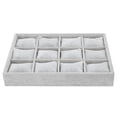 thumbnail image 1 of 12 Grids Watch Storage Box Bracelet Case Organizer Jewelry Display Container with Pillow, 1 of 8