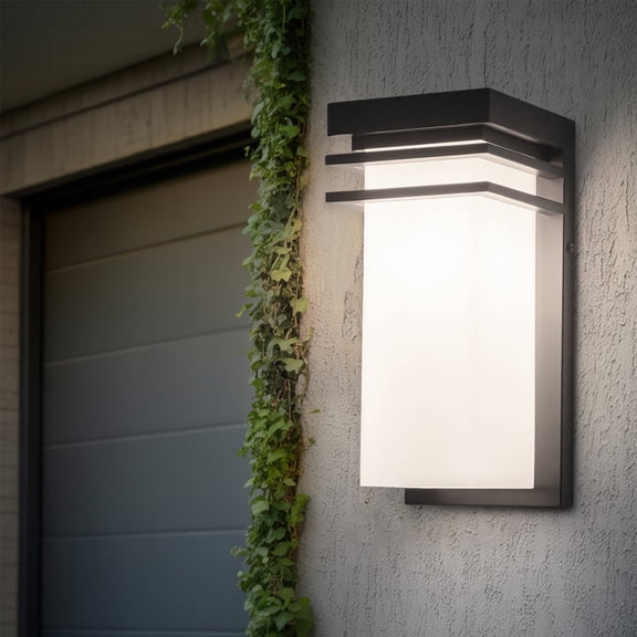 12"H Modern Outdoor Wall Sconce