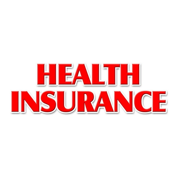 12" HEALTH INSURANCE DECAL sticker medical insurance dental vision provider