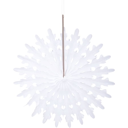 12" Hanging Snowflake Holiday Decoration