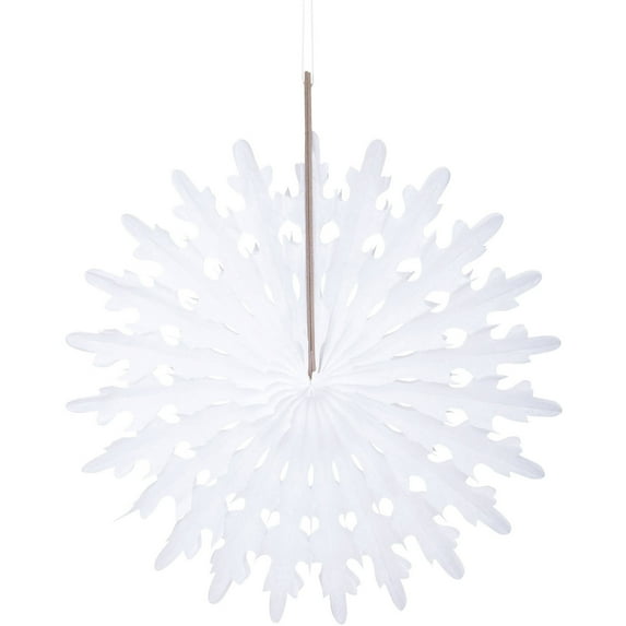 12" Hanging Snowflake Holiday Decoration