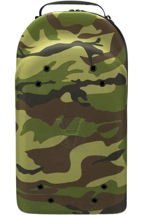 12 Hat Case Brand Carrier Case, 12 Hats for All Caps, Snap Back, Fitted Camo