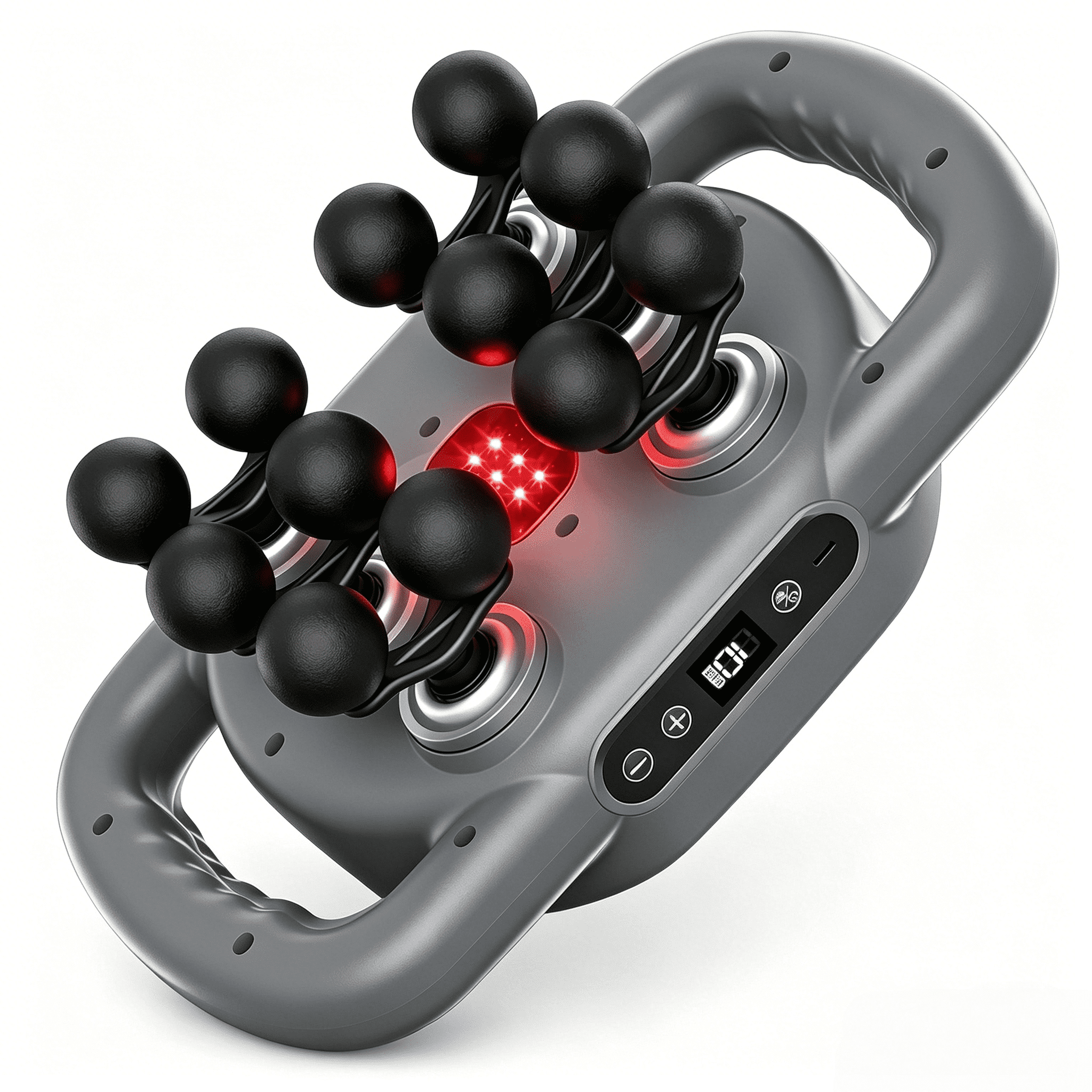 12-Head Deep Tissue Massage Gun | 9-Mode Quiet Muscle Pain Relief Tool