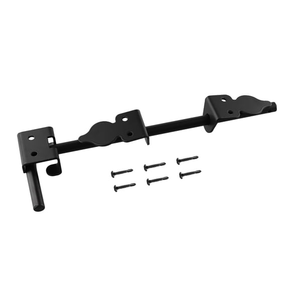 12 Heavy Duty Cane Bolt Gate Drop Rod Wood Fence Steel Drop Hardware Black Smile Home