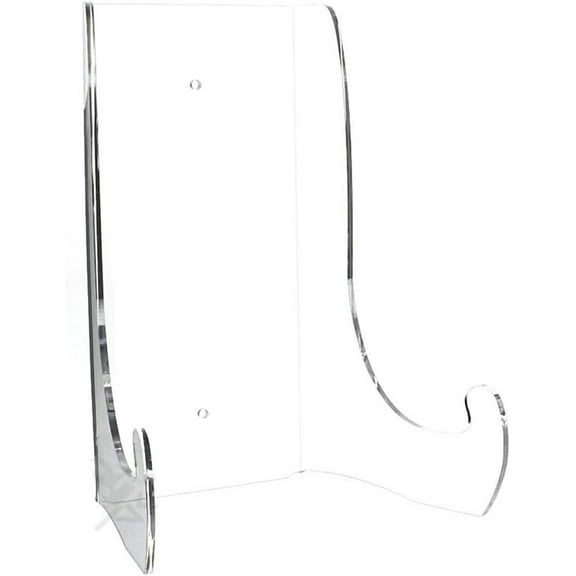 OnFireGuy Heavy Duty Plate Display Stand | 12-inch Clear Acrylic Easel for 15" - 18" Diameter Plates Photo Frames Books Plaques