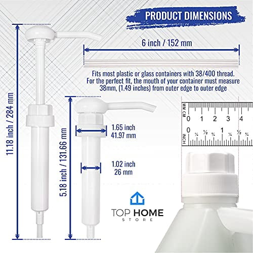 12 Heavy Duty Replacement Pump Dispensers for Gallons & Jugs, Suitable ...