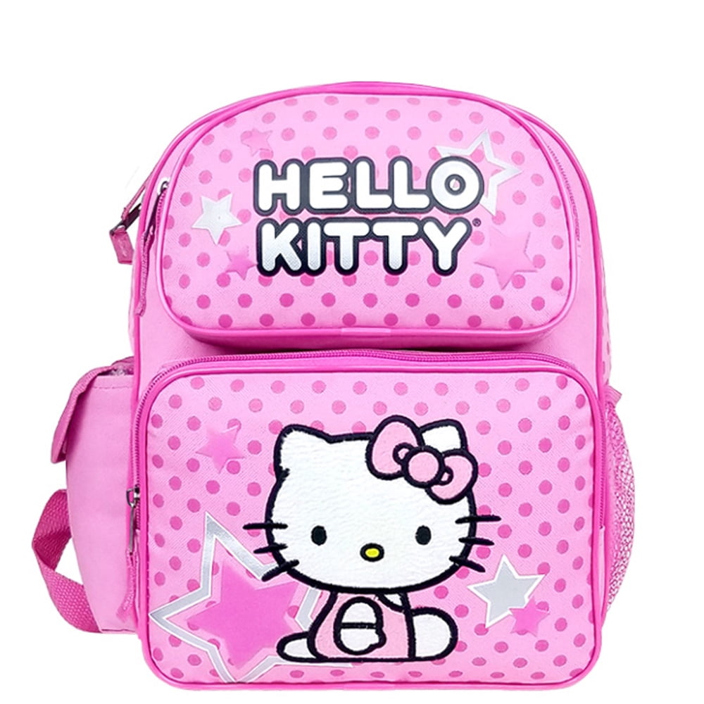 Hello Kitty Mini 10 inch Plush Backpack, Girl's, White