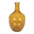 thumbnail interactive-video image 1 of Home Decor Collection 12" High Amber Translucent Glass Indoor Tabletop Vase by Home Decor Collection, 1 of 12