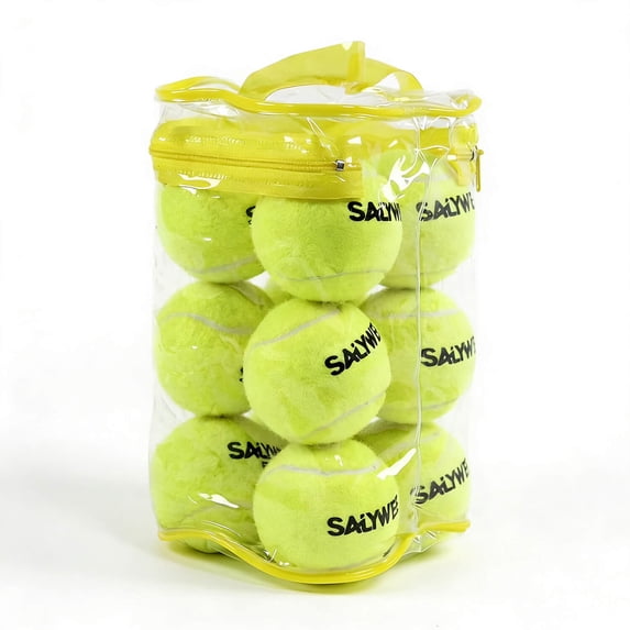 12 High Elasticity Pink Tennis Balls, Durable Rubber, Outdoor Sports Accessories, Training Balls, High Bounce for Indoor & Outdoor Use, Dog-Friendly