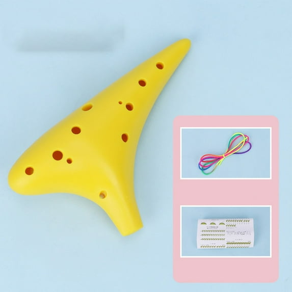 12 Hole Alto C Ocarina Durable Resin Plastic Flute Beginner Musical Instruments