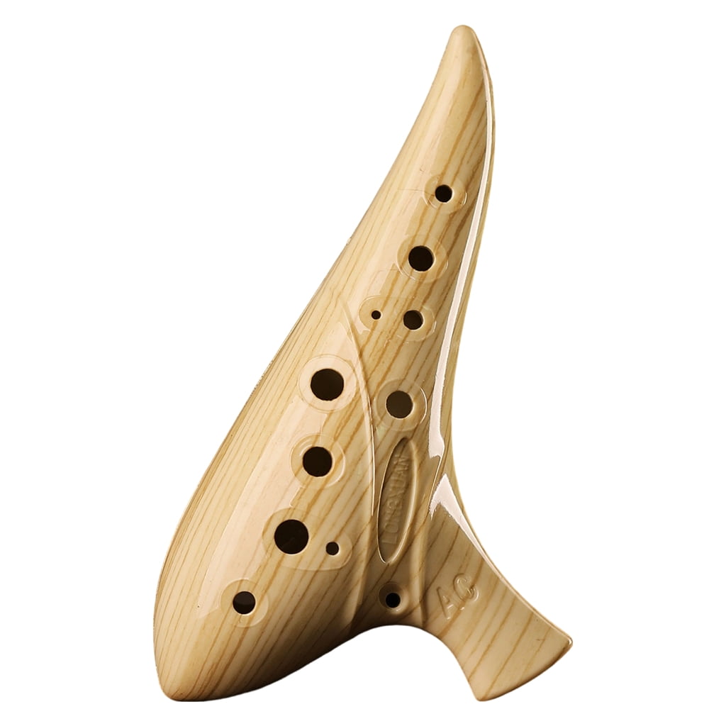 12 Hole Ceramic Ocarina Musical Instrument for Learners Ergonomic ...