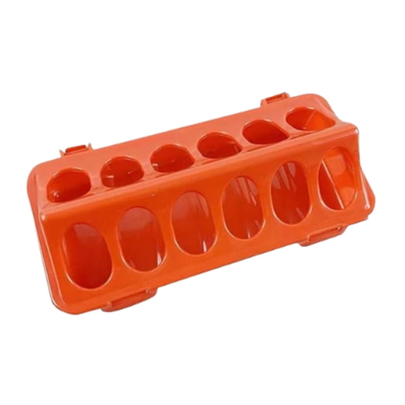 12-Hole Chicken Feeder, Practical and Convenient Household Feeding Tray, Efficient Feeding Reduces Waste, Easy to Clean, Space-Saving Design for Chicks