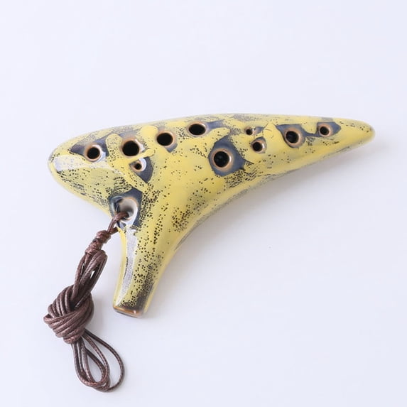 OUNONA 12 Hole Alto C Ocarina Music Instrument for Beginners and Professionals (Assorted Colors)