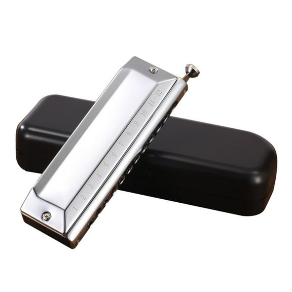 12 Hole Organ Harmonica Chromatic Harmonica for Key of C for Professionals & Stu