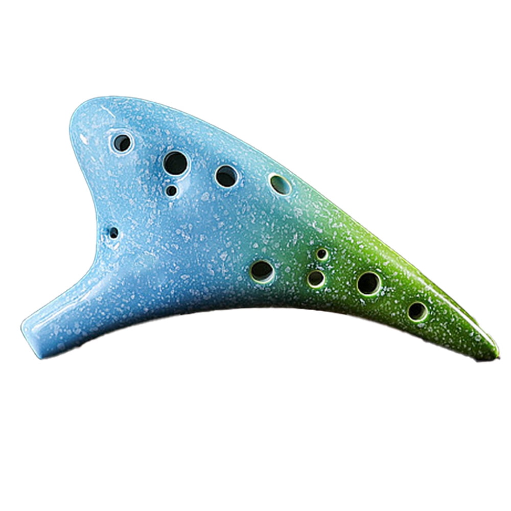 12 Hole Sweet Potato Ocarina Graceful Shape Pottery Ocarina Instrument