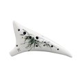 thumbnail image 1 of 12 Holes Warped-tail Ceramic Ocarina Alto C Hand Painted Musical Instrument with Lanyard Music Score Protective Bag For Music Lover and Learner, 1 of 8