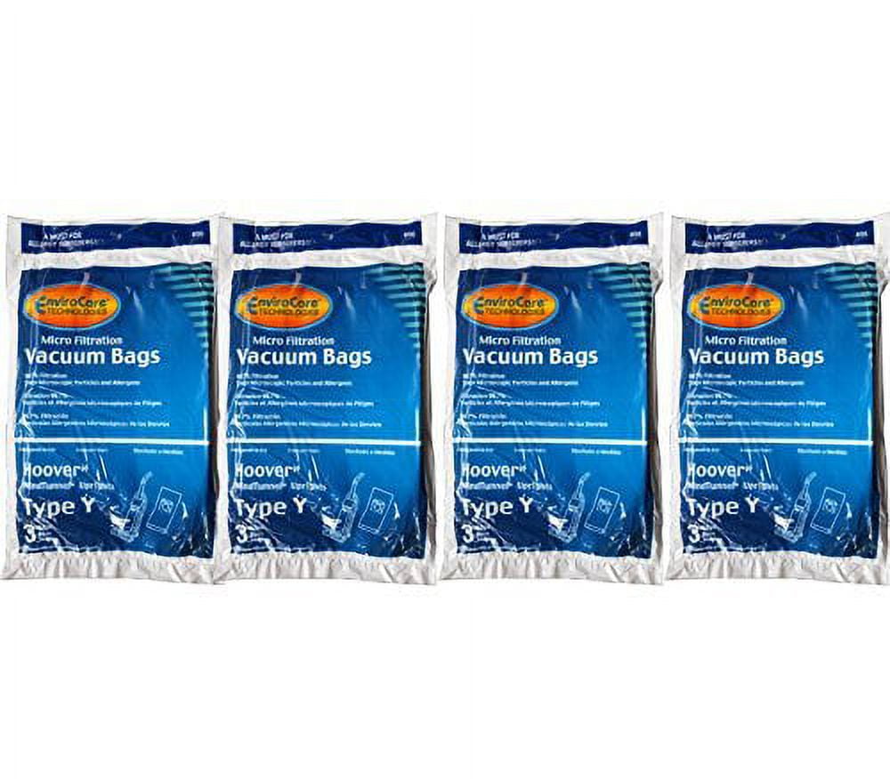12 Hoover Allergy Vacuum Type Y Bags, WindTunnel Upright Vacuum