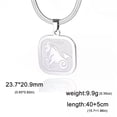 thumbnail image 1 of 12 Horoscope Zodiac Necklace Constellation Jewelry Stainless Steel Snake Chain, 1 of 7