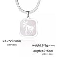 thumbnail image 1 of 12 Horoscope Zodiac Necklace Constellation Jewelry Stainless Steel Snake Chain, 1 of 7