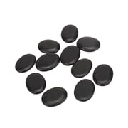 12 Hot Stones for Massage Natural Basalt Massaging Rocks Portable Heating Warm Stone for Spa Warming Therapy Massage