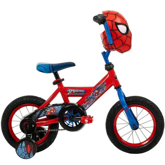 Huffy 12" Marvel Spider-Man Kids' Bike, Fits Riders 3'1" - 3'5", Red, Child, Boy's