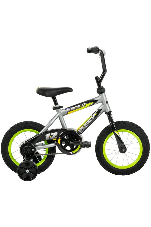 12" Rock It Kids' Bike, Fits Riders 37" - 42", Gray, Child, Boys