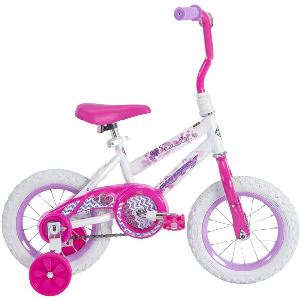 Huffy 12in Girls' Sea Star EZ Build Kids Bike with Training Wheels