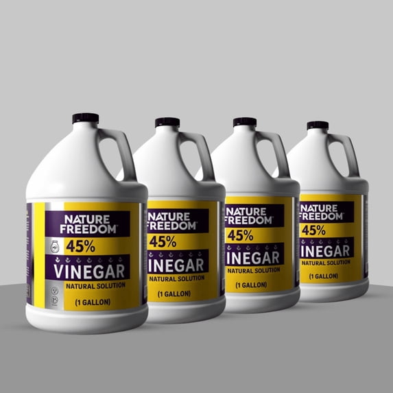 Nature Freedom 45% Vinegar for a Chemical-Free Clean, 4 Pack