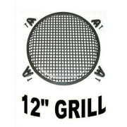 12 INCH WAFFLE SPEAKER SUB WOOFER METAL GRILLS WITH CLIPS AND SCREWS DJ-CAR-HOME