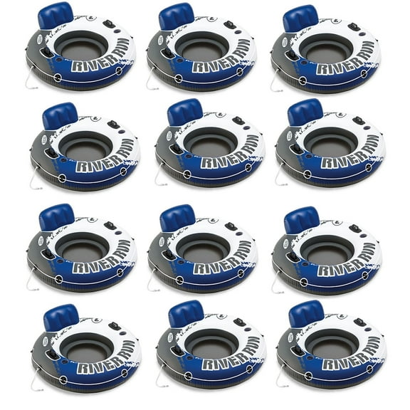 12) INTEX River Run I Inflatable Floating Raft Tubes