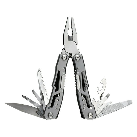12 In 1 Multi-Tool Pliers, Portable Multi-Tool With Lock Stainless Steel Multi-Tool Pliers Pocket Knife For Survival, Camping, Gift