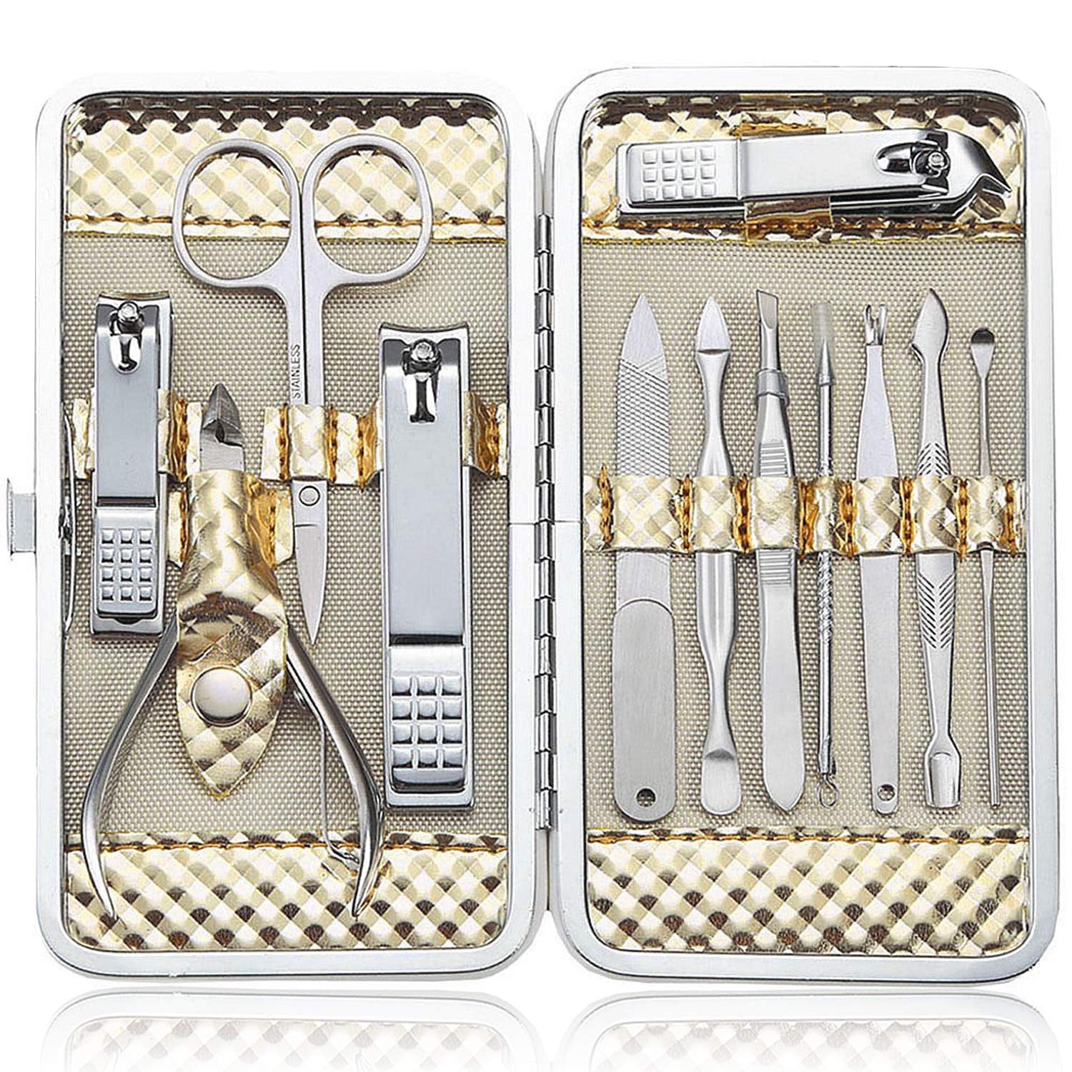  Harperton Cuticle Trimmer - Full Jaw Nipper and Trimmer,  Non-Slip Cuticle Nipper Stainless Steel Cutter Fingernails and Toenails :  Beauty & Personal Care
