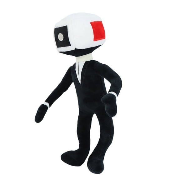 12 In 30CM Skibidi Toilet Black White Cameraman Plush Toys Cartoon Game Characters Portrait Dolls Stuffed Soft Toy Cartoon Doll Birthday Gift
