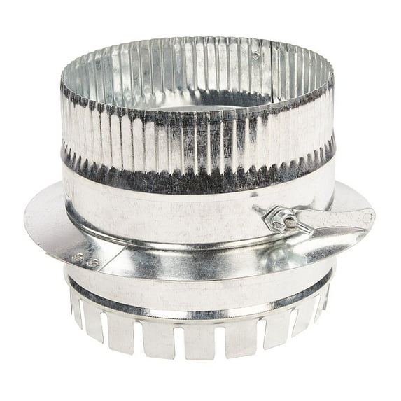 GAF Master Flow 12 in. Duct Board Starting Collar with Damper