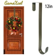12 In Wreath Hanger - Metal Wreath Holder - Door Hook for Xmas Easter Spring Wreath - Front Door Hanger Brass