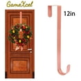 thumbnail image 1 of 12 In Wreath Hanger - Metal Wreath Holder - Door Hook for Xmas Easter Spring Wreath - Front Door Hanger Copper, 1 of 8