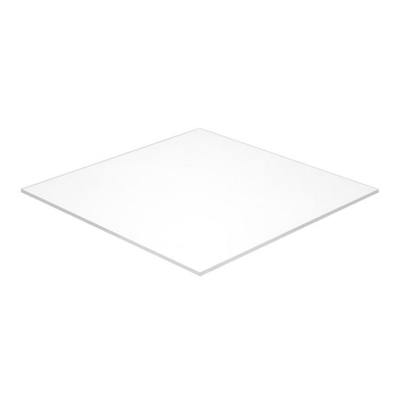 12 In. X 12 In. X 1/8 In. Thick Acrylic White Opaque 7508 Sheet