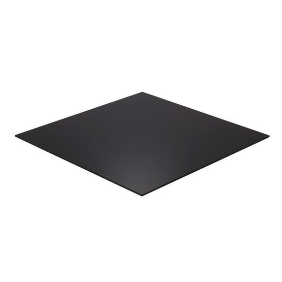 12 In. X 24 In. X 3/8 In. Thick Acrylic Black Opaque Sheet