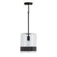 thumbnail image 1 of 12 Inch 1 Light Pendant In Transitional/Industrial Style 10 High By 12 Wide-Matte Black Finish    -Traditional Installation Capital Lighting 335911Mb, 1 of 9