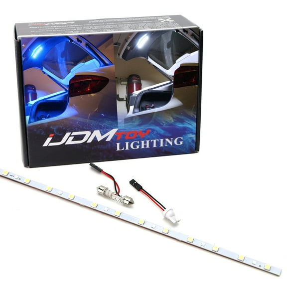 12-Inch 18-SMD from Blue to White Color Changing LED Strip Light For Car Trunk Cargo Area or Interior Ambient Illumination