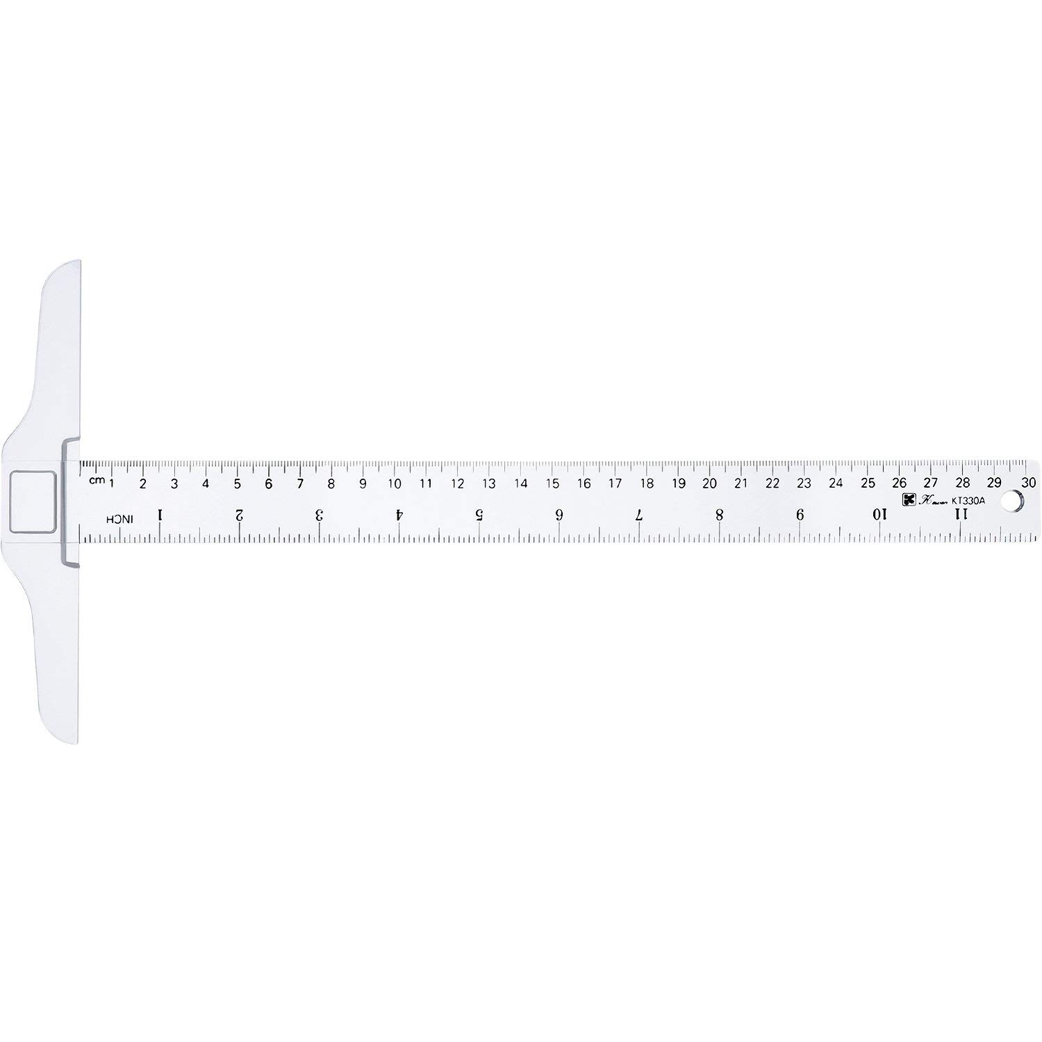 School T Ruler 12 Inch 30 cm Junior T-Square Ruler, Transparent Plastic Drafting Tool ...