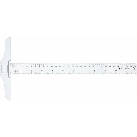 12 Inch/ 30 cm T-Square Junior Plastic T-Ruler Transparent for Drafting ...