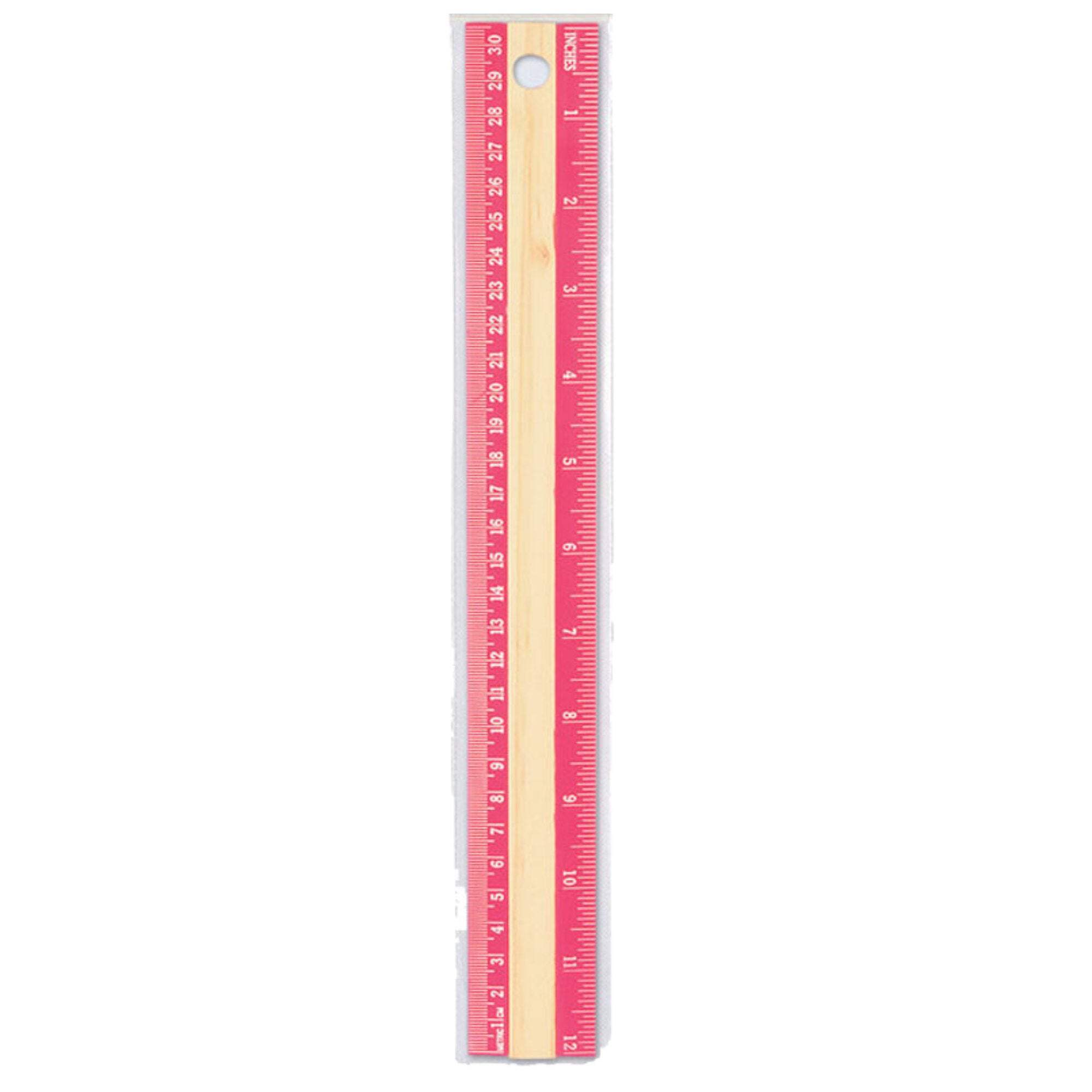 Ct Image Ruler 12 Inch / 30 cm Wooden Ruler with Colored Border: 1CT - Walmart.com