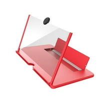 12 Inch 3D Phone Screen Magnifier - Stereoscopic Amplifying Stand - HD Acrylic Lens, Eye Protection - Foldable for Travel & Home Theater