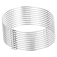 thumbnail image 1 of 12 Inch 430 Stainless Steel Duct Clamps, 10 Pcs Adjustable Hose Clamps, 1 of 6
